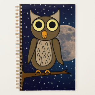 Cute Woodland Bird Artwork Planner