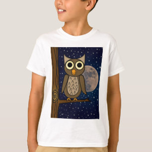 Cute Woodland Bird Artwork T-Shirt