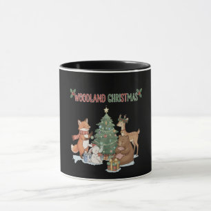 Cute Woodland Christmas Animals - Festive Forest  Mug