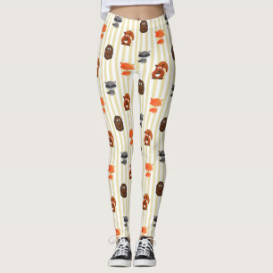 Cute Woodland Creatures Themed Women's Leggings