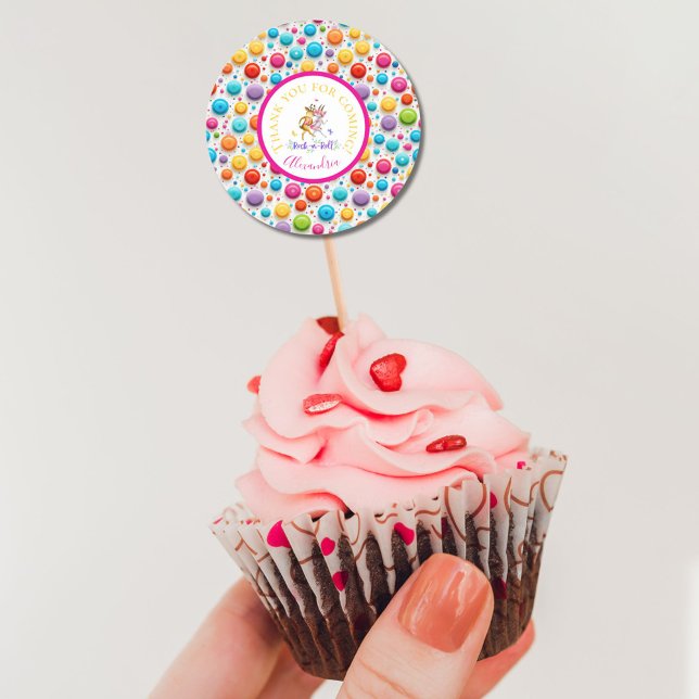 Cute Woodland Dear Dancing Rock-n-Roll Purple Classic Round Sticker (Creator Uploaded)