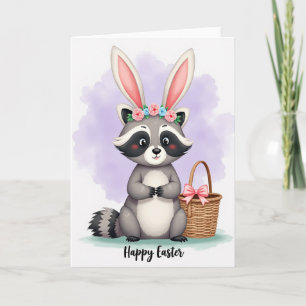 Cute Woodland Easter Creature Card