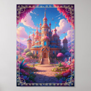Cute Woodland Fawn Deer Magical Fantasy Poster