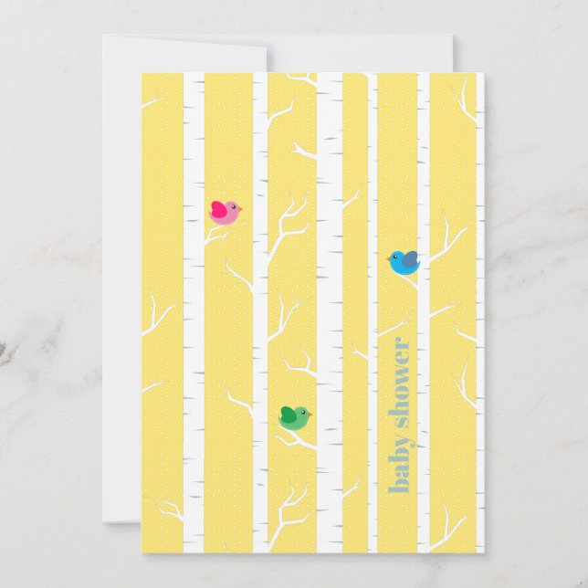 Cute Woodland Forest Gender Neutral Baby Shower  Invitation (Front)