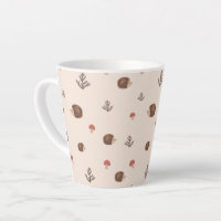 Cute Woodland Hedgehog & Mushroom Pattern