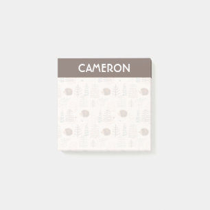 Cute Woodland Hedgehog Pattern Post-it Notes