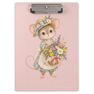 Cute Woodland Mouse – European Cottage Clipboard