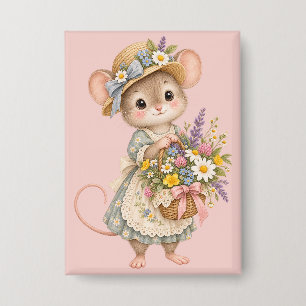 Cute Woodland Mouse – European Cottage Garden Illu