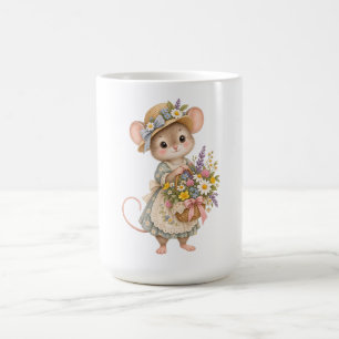 Cute Woodland Mouse – European Cottage Garden Illu Coffee Mug