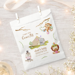 Cute Woodland Safari Animal Circus Baby Shower Favour Bags