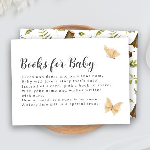 Cute Woodland Theme Books For Baby Enclosure Card