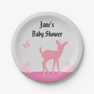 Cute Woods Themed Baby Shower Plate