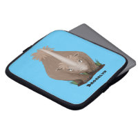 Cute woolly rhino elasmotherium cartoon
