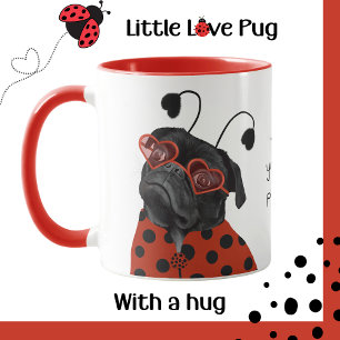 Cute Wordplay Love Pug Mug