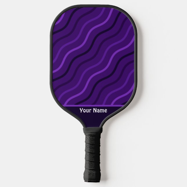 Cute Workout Purple Cool  Pickleball Paddle (Back)