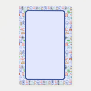 Cute World Traveller Collage Post-it Notes