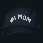 Cute Worlds Greatest Number One #1 Mum Embroidered Hat<br><div class="desc">Unique,  funny and cool hat with "#1 MOM" text. Fun and original wife's birthday or cute Mother's day present for the worlds most awesome,  greatest and best mum,  or a great Christmas gift.</div>