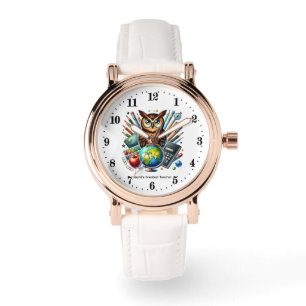 Cute world's Greatest Teacher award customisable Watch