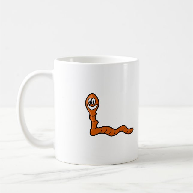 Cute Worm Coffee Mug (Left)