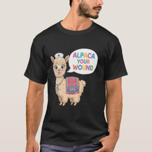 Cute Wound Care Nurse Alpaca Wound Care Nursing T-Shirt