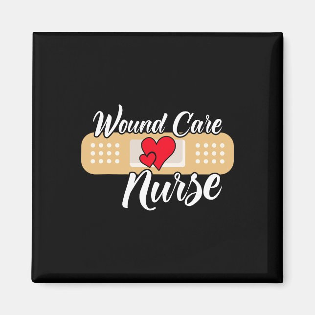 Cute Wound Care Nurse Heart  Magnet (Front)