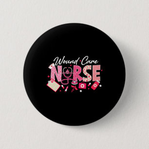 Cute Wound Care Nurse Life Happy Valentine's Day S 6 Cm Round Badge