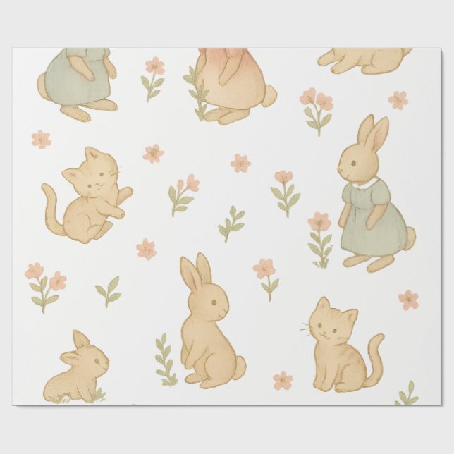 cute wrapping paper (Flat)