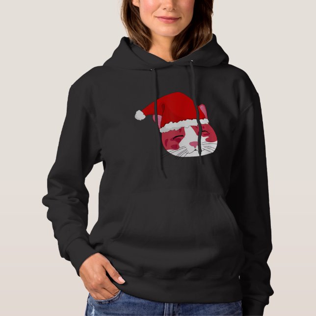 Cute Xmas cat Hoodie (Front)