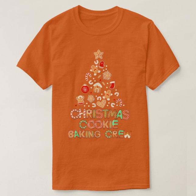 Cute Xmas Family Matching Christmas Cookie Baking  T-Shirt (Design Front)