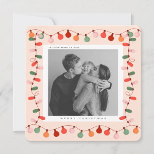 Cute Xmas Family Photo christmas holiday postcard