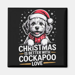Cute Xmas Puppy Dog Christmas Is Better With Apoo Magnet