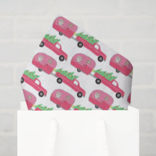 Cute Xmas Trailers RVs Trucks Christmas Holiday  Tissue Paper