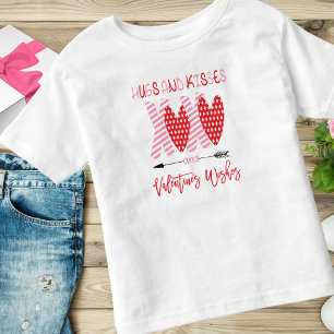 Cute XOXO Hugs and Kisses Valentine Toddler T-Shirt