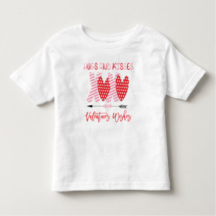 Cute XOXO Hugs and Kisses Valentine Toddler T-Shirt