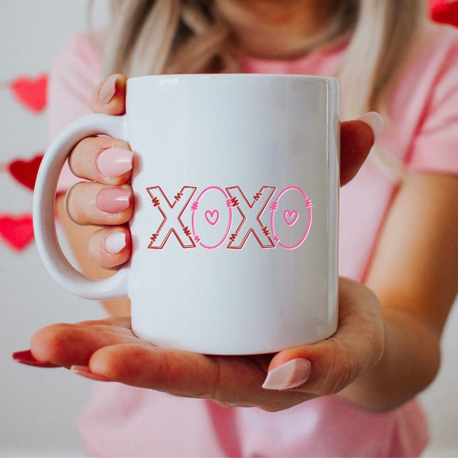 Cute XOXO, Minimalist XOXO Coffee Mug (Creator Uploaded)