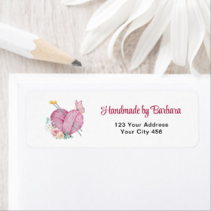 Cute Yarn Heart Knitting Needles