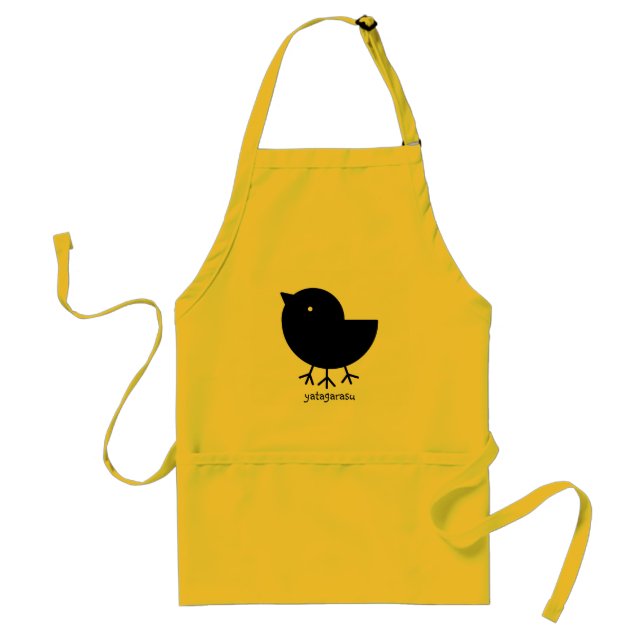 Cute Yatagarasu(black) Standard Apron (Front)