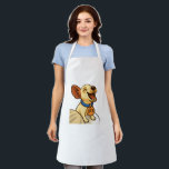 Cute yawning Chihuahua cartoon Apron<br><div class="desc">Cute yawning Chihuahua</div>