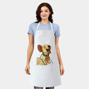 Cute yawning Chihuahua cartoon Apron