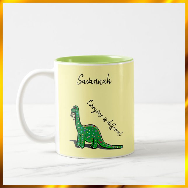 Cute Yellow and Green Dinosaur Mug (Creator Uploaded)