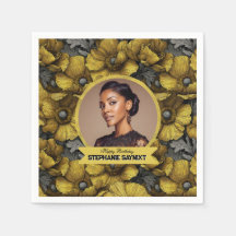 Cute  Yellow Anemones Forty Birthday Trendy