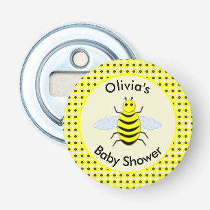 Cute Yellow Baby Bee Gender Neutral Baby Shower Bottle Opener