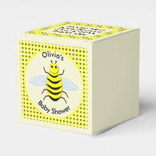 Cute Yellow baby Bee Gender Neutral Baby Shower Favour Box