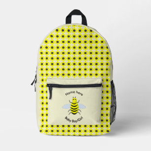 Cute Yellow Baby Bee Gender Neutral Custom Printed Backpack