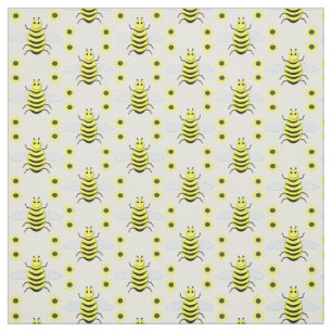 Cute Yellow Baby Bee Gender Neutral Fabric