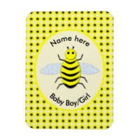 Cute Yellow Baby Bee Gender Reveal Neutral Custom