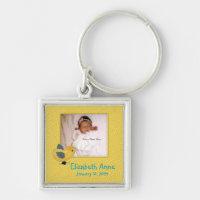 Cute Yellow Baby Chick Photo Birth Announcement