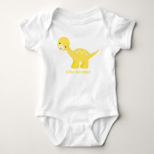 Cute Yellow Baby Dinosaur Bodysuit