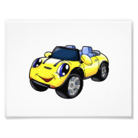 Cute yellow car cartoon|Choose background colour