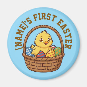 Cute Yellow Chick Farm Animal Personalised Magnet